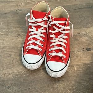 Red High Top Converse